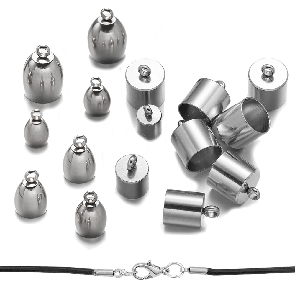 20pcs Tube End Caps Stainless  - Patent Leather Shine บทวิจารณ์และราคา
