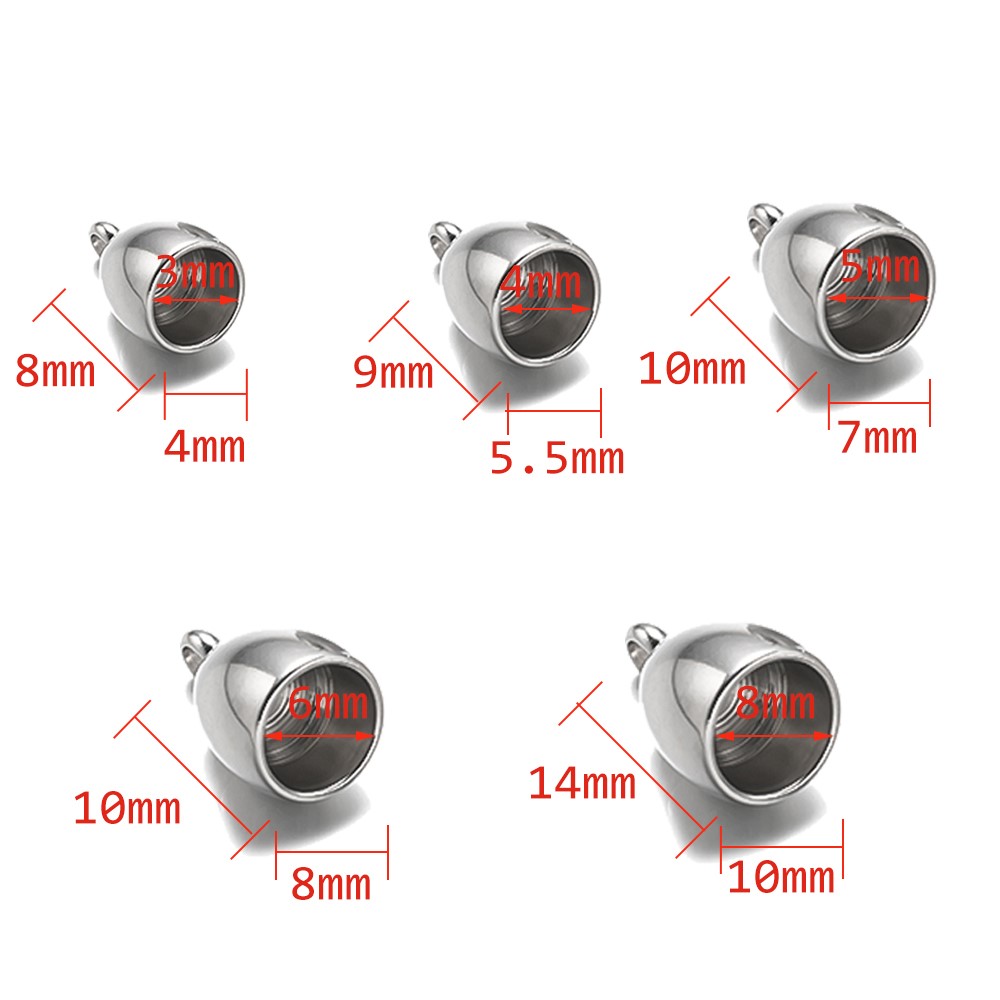 20pcs Tube End Caps Stainless  - Patent Leather Shine บทวิจารณ์และราคา