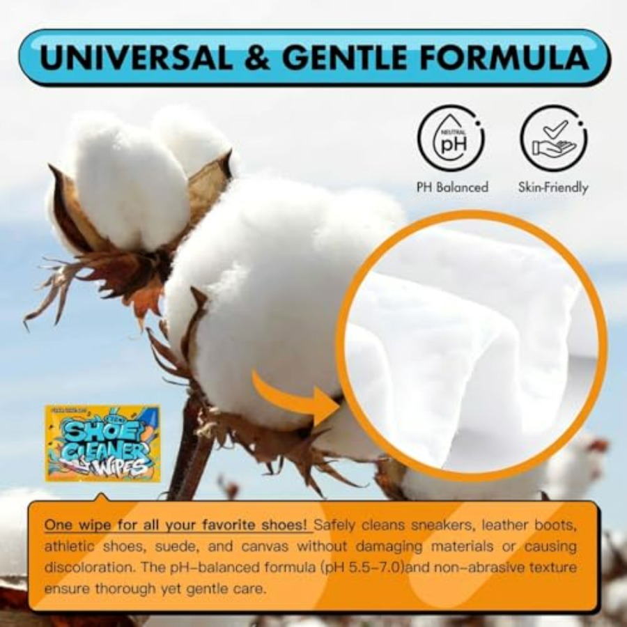 Shoe Cleaner Wipes, Shoe Clean - Sneaker Care Cleaner บทวิจารณ์และราคา