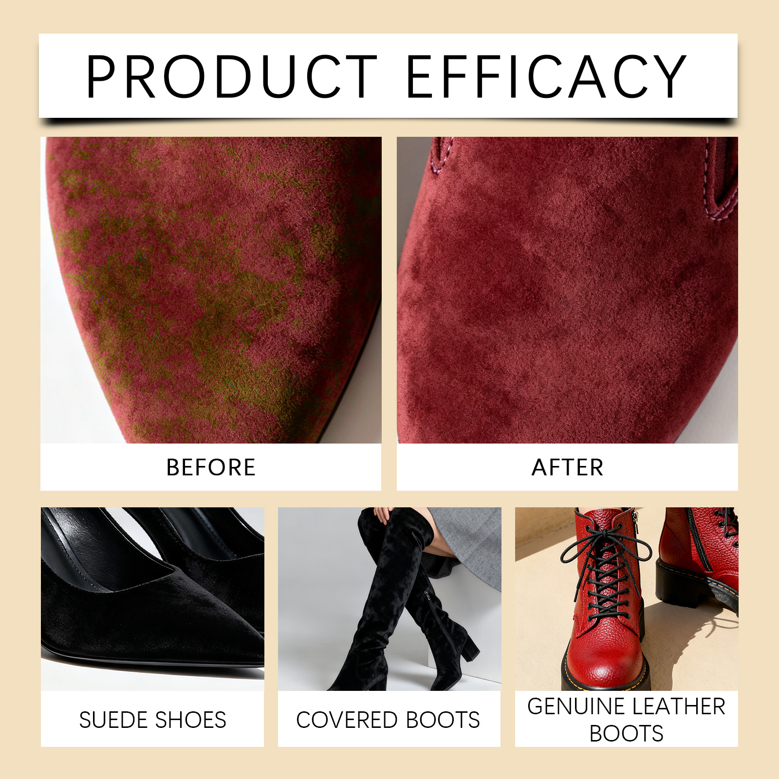 Suede Cleaner Spray Nubuck Car - Sneaker Care Cleaner บทวิจารณ์และราคา