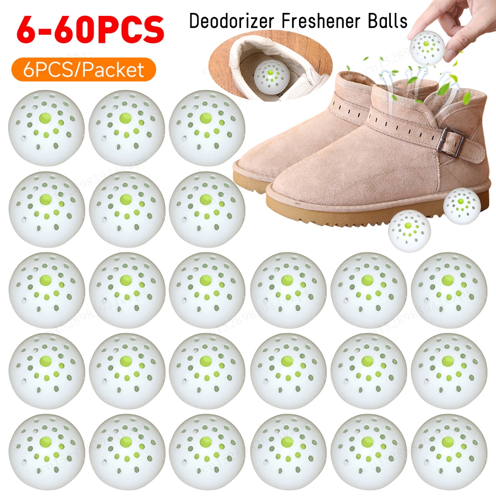 6-60Pcs Deodorizer Freshener B - Shoe Deodorizer Ball บทวิจารณ์และราคา