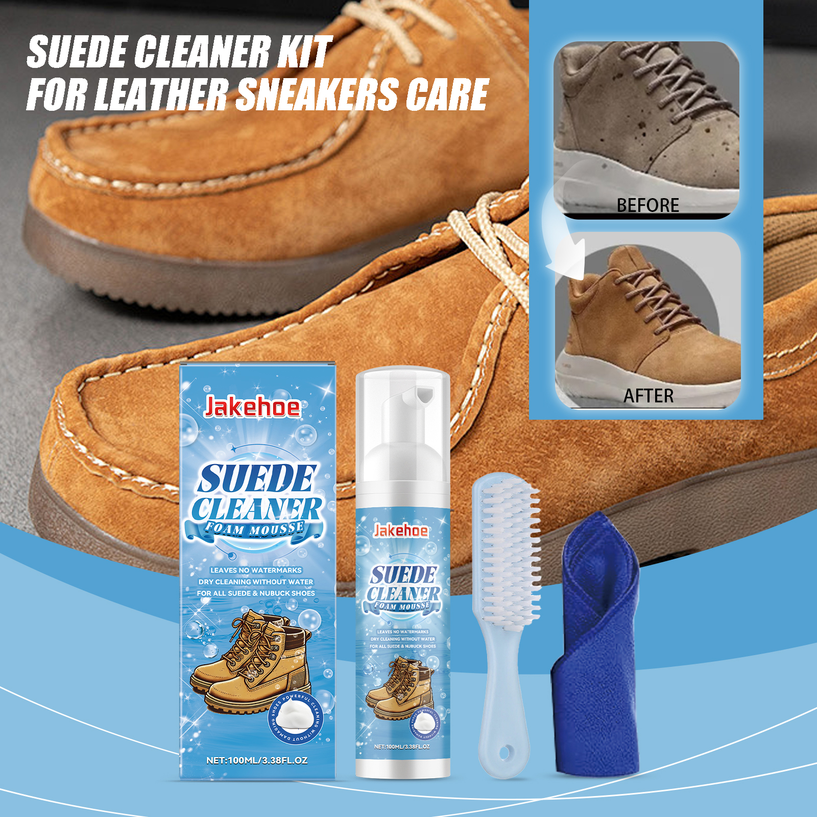 Suede Cleaner Kit Leather Velv - Sneaker Care Cleaner บทวิจารณ์และราคา