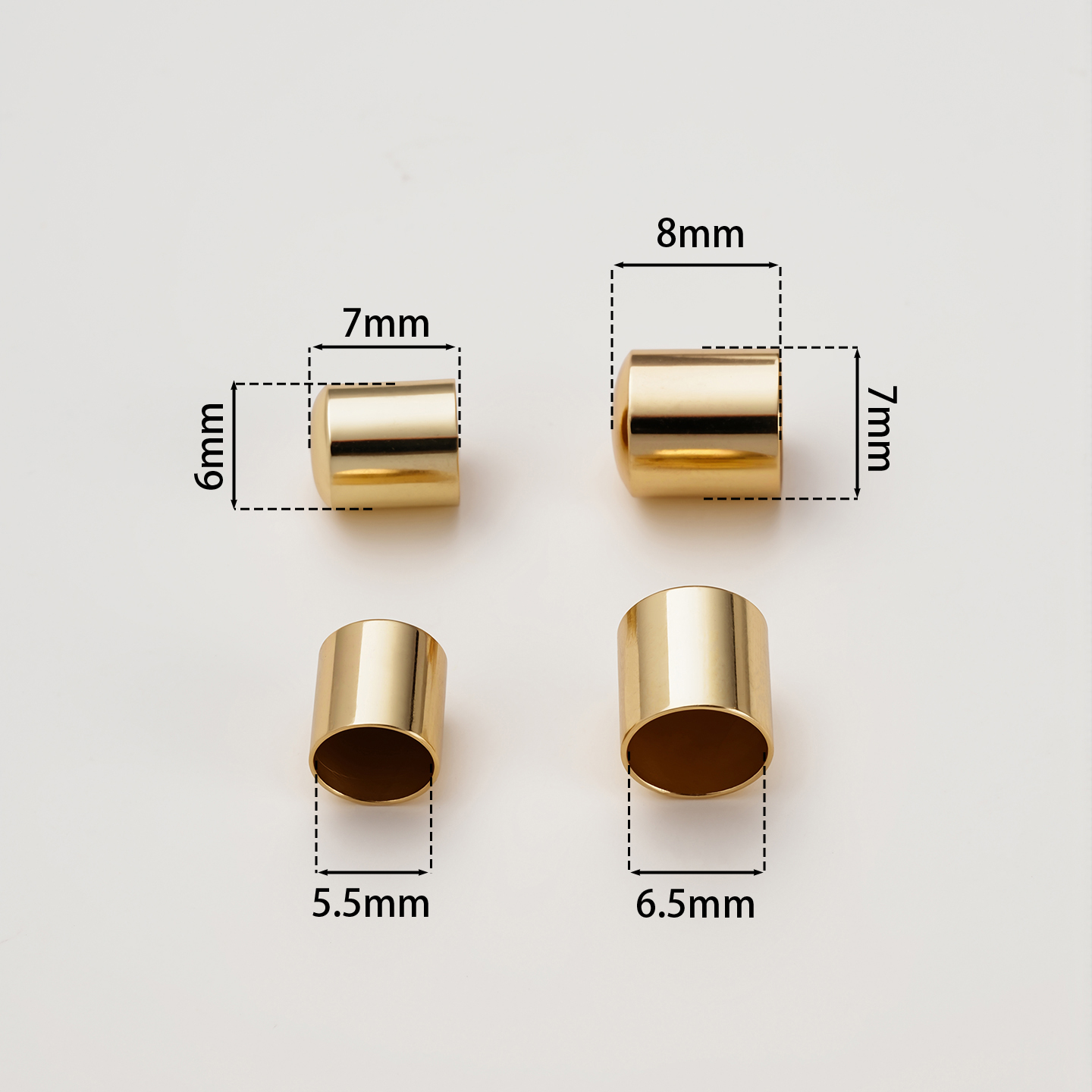 5Pcs 14/18K Gold Color Plated  - Patent Leather Shine บทวิจารณ์และราคา